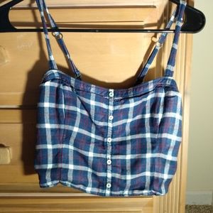 Blue & Red Striped Cami - American Eagle